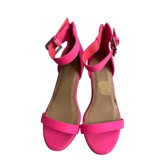 TORRID Pink Ankle Strap Sandals Heels Size 8 Wide - Picture 12 of 13